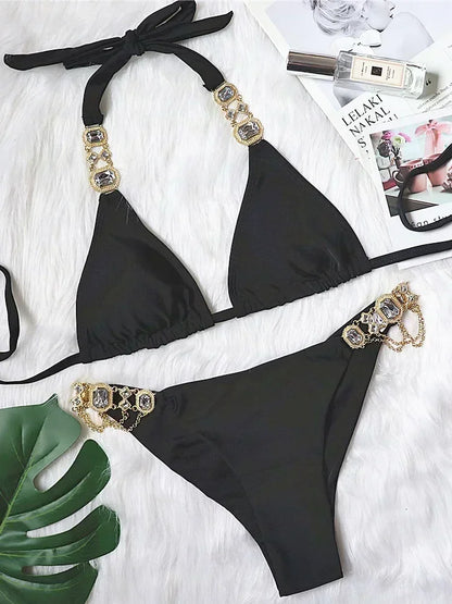 Rhinestone Diamond Bikini