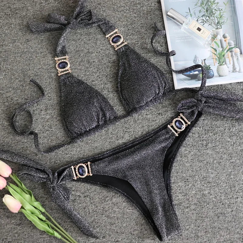 Rhinestone Diamond Bikini