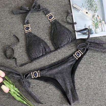 Rhinestone Diamond Bikini