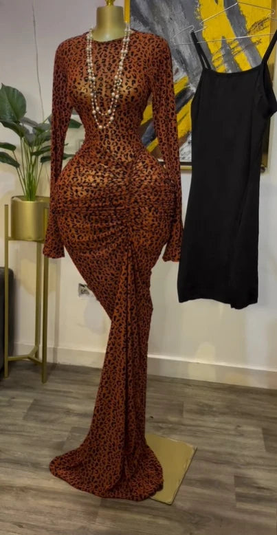 Stacked Mesh See Though with Lining