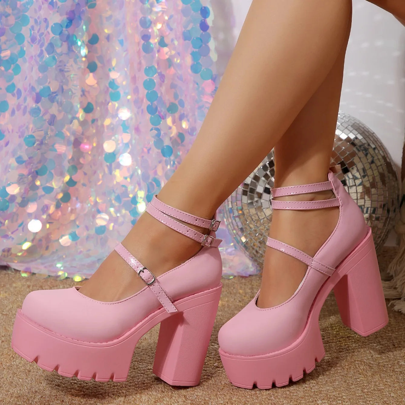 Lolita Chunk Pumps