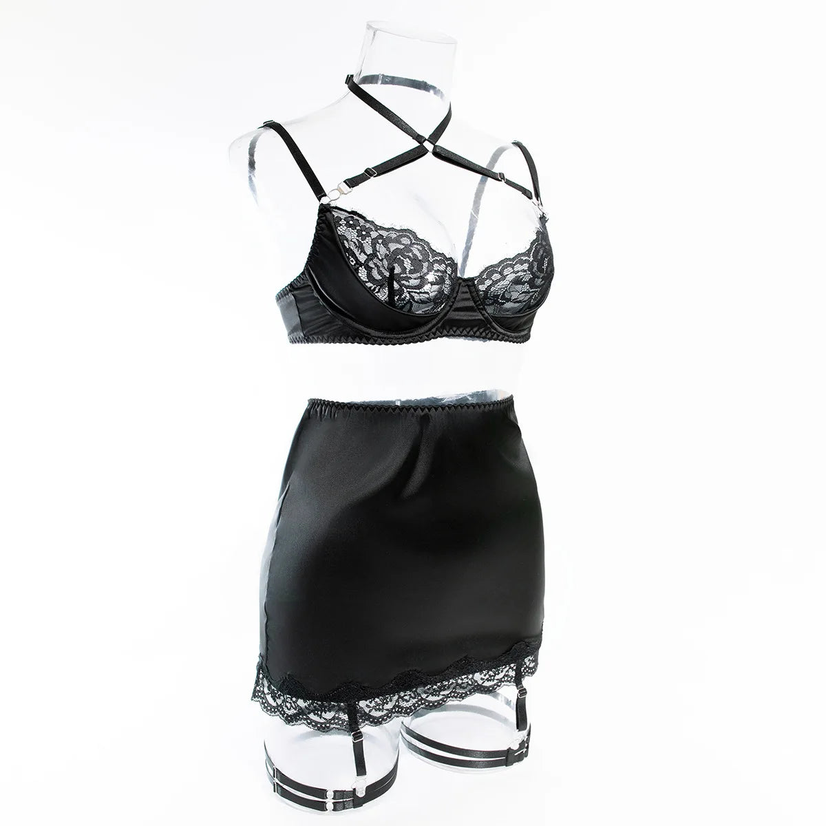Romantic Lace Halter Set