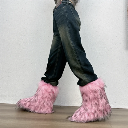 Fluffy Faux Fur Boots