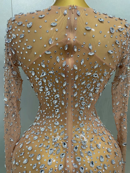 Sheer long sleeve Dress