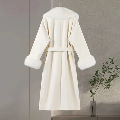 Chic Retro Black Fur Coat