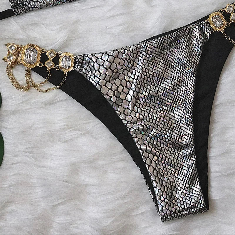 Rhinestone Diamond Bikini
