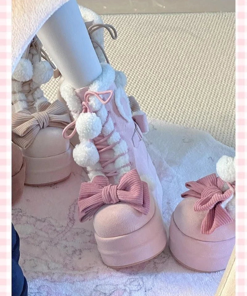 Sweet Lolita Mid-Calf Boots