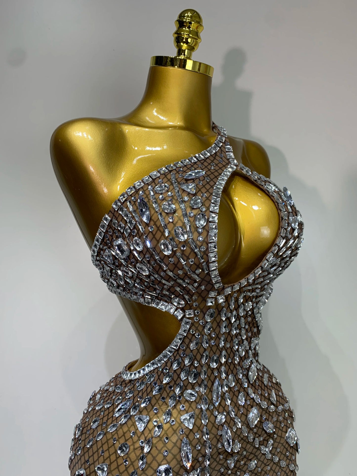 Rhinestone Evening Gown