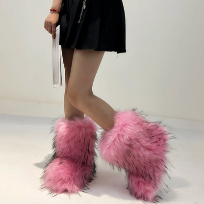 Fluffy Faux Fur Boots