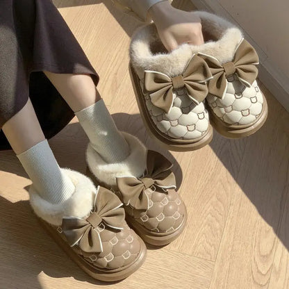 Platform Bow Slippers