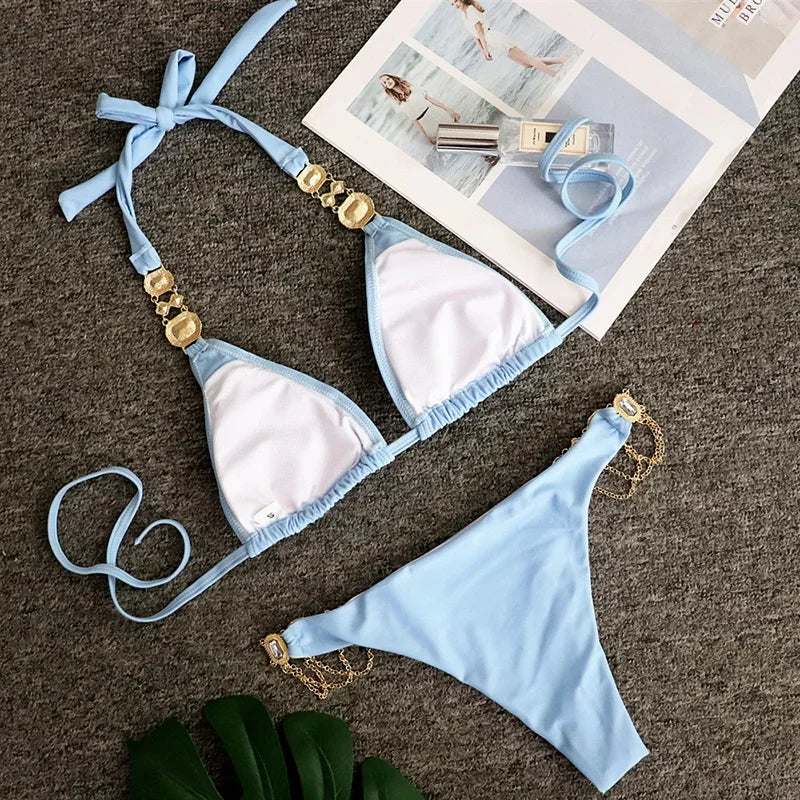 Rhinestone Diamond Bikini