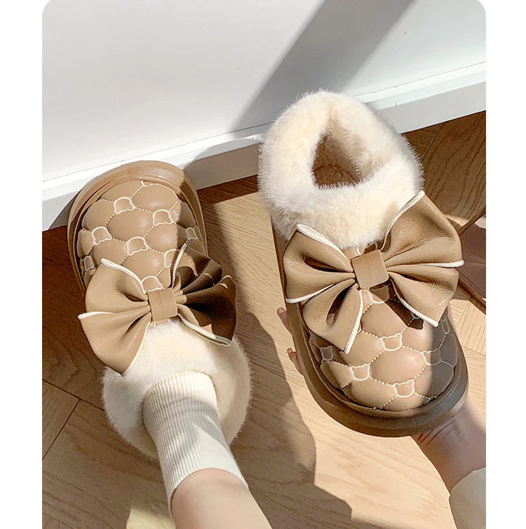 Platform Bow Slippers