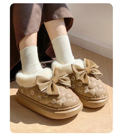 Platform Bow Slippers