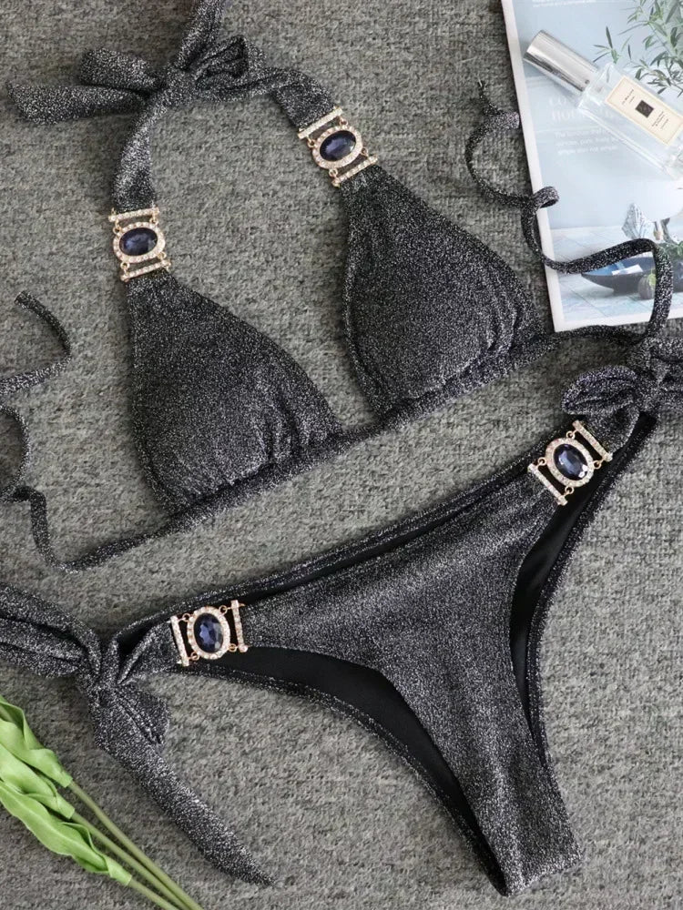 Rhinestone Diamond Bikini