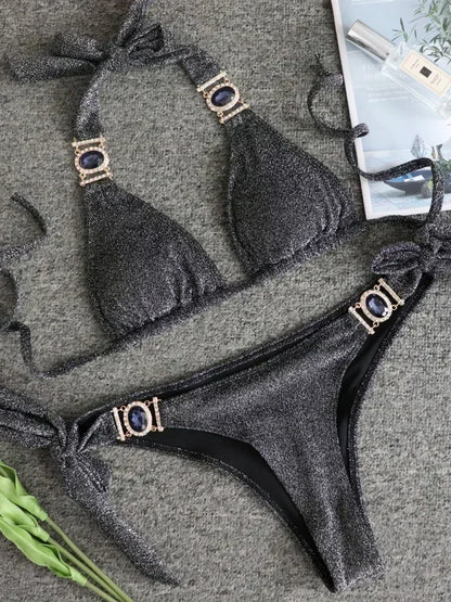 Rhinestone Diamond Bikini