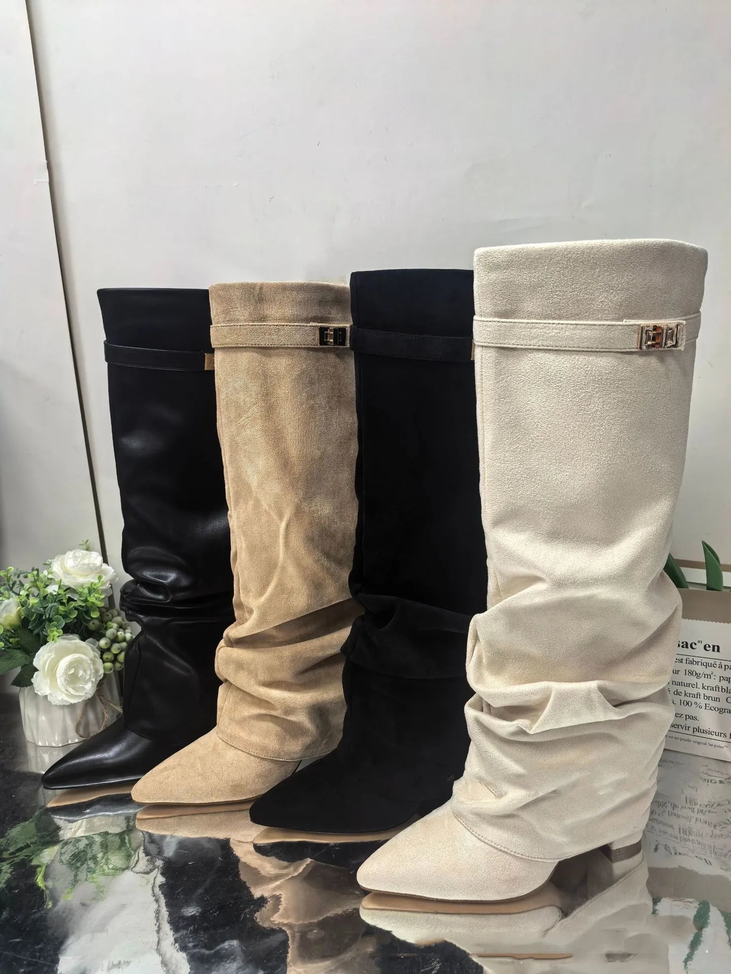 Metal Buckle Boot