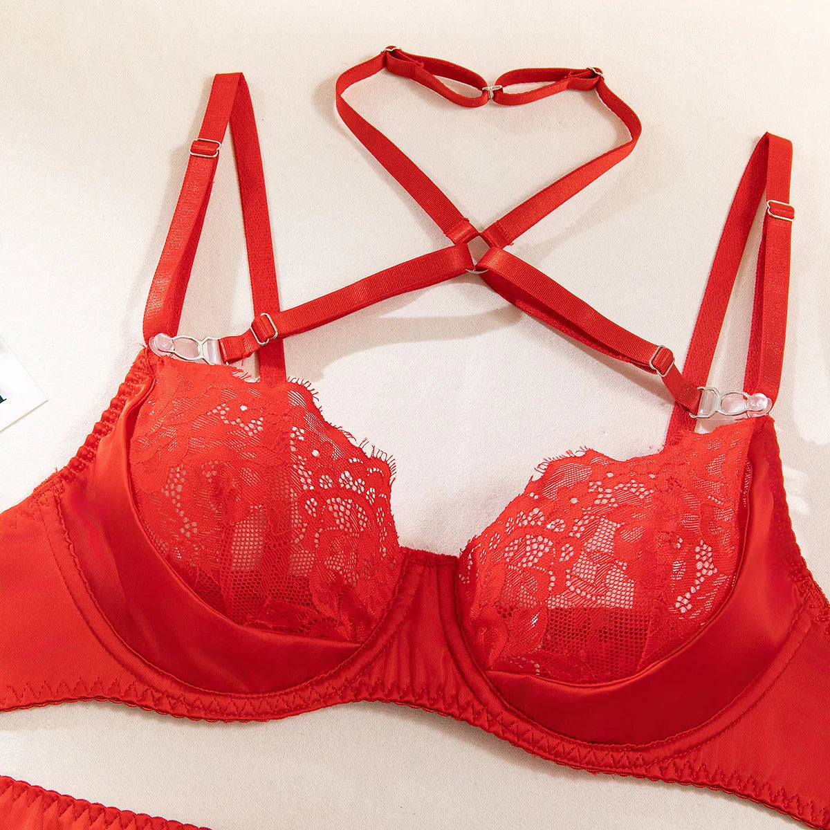 Romantic Lace Halter Set