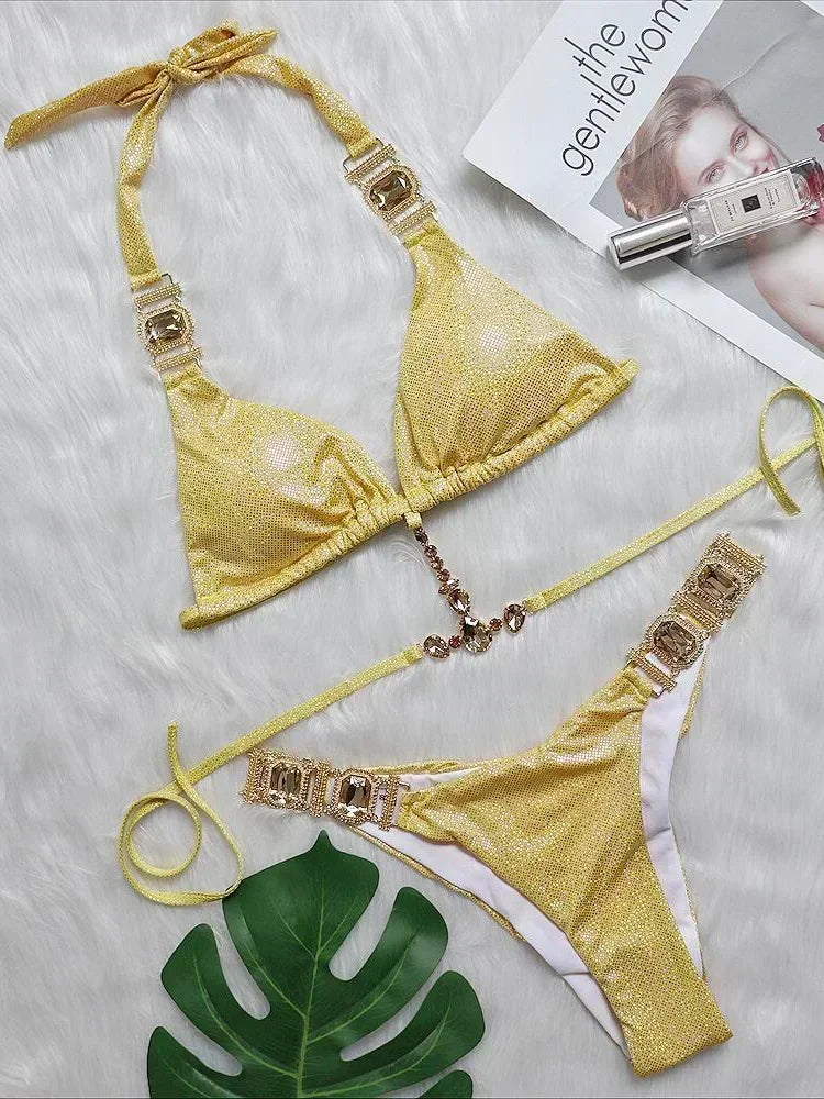 Rhinestone Diamond Bikini