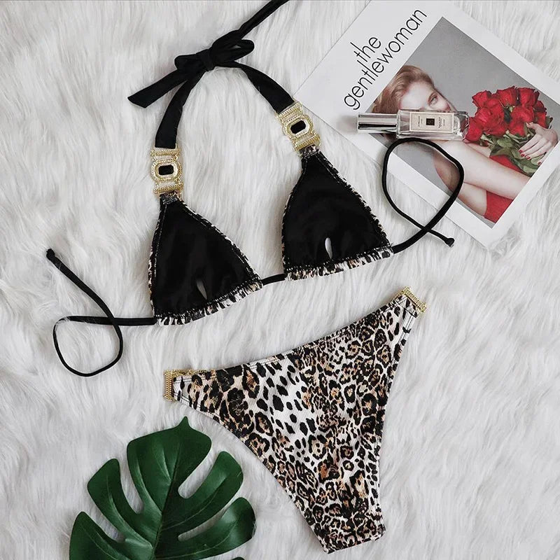 Rhinestone Diamond Bikini