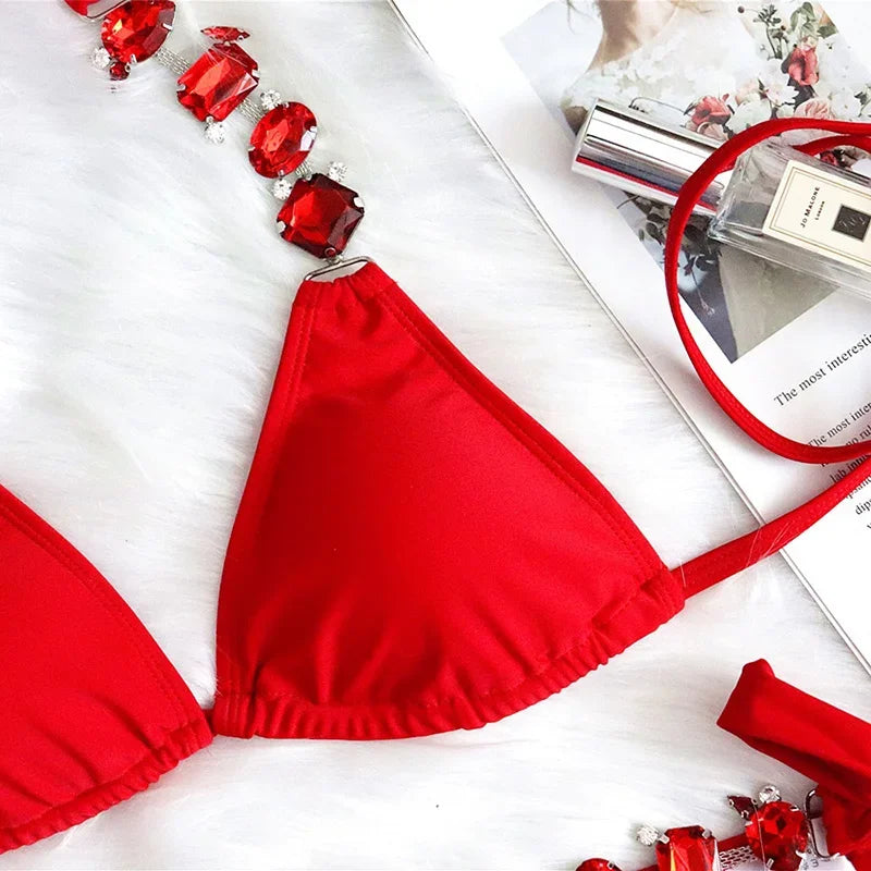 Rhinestone Diamond Bikini
