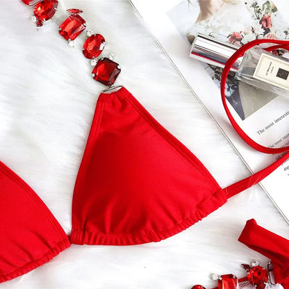 Rhinestone Diamond Bikini