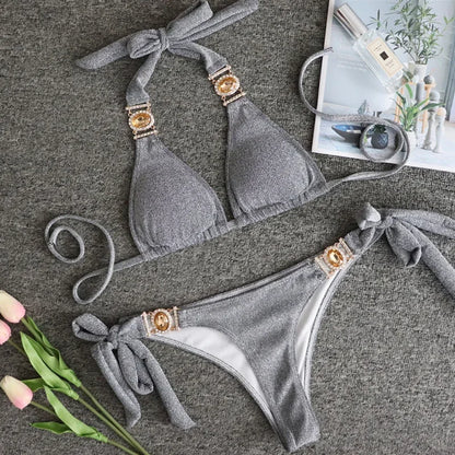 Rhinestone Diamond Bikini
