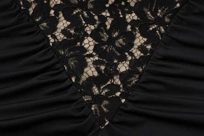 Lace Halter Backless Maxi Dress