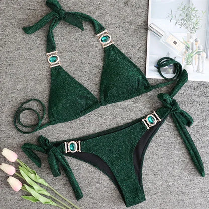 Rhinestone Diamond Bikini