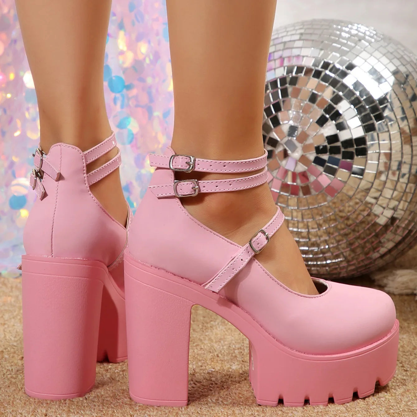 Lolita Chunk Pumps
