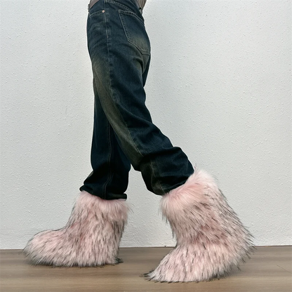 Fluffy Faux Fur Boots