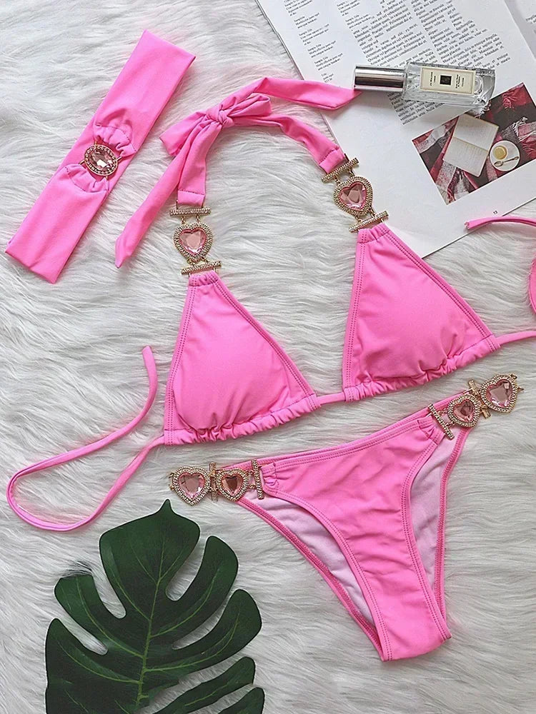Rhinestone Diamond Bikini
