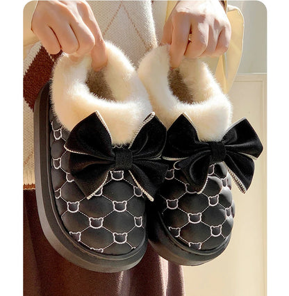 Platform Bow Slippers