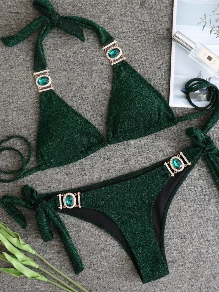 Rhinestone Diamond Bikini