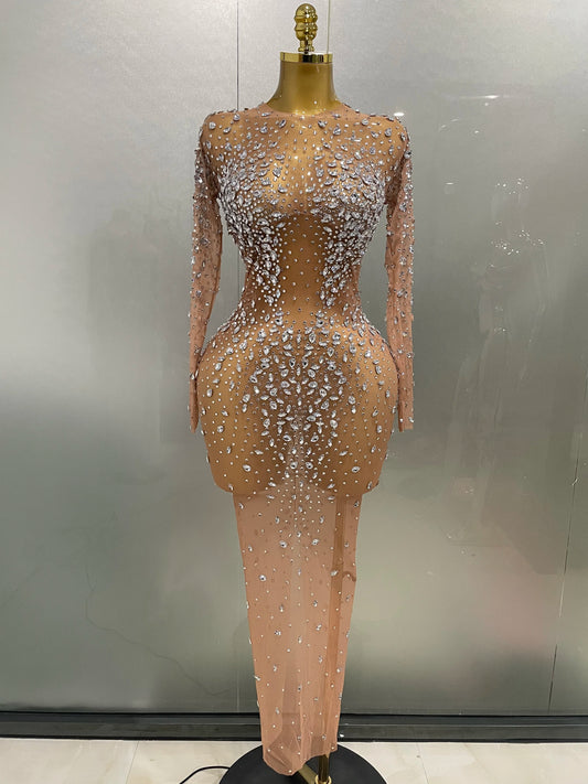 Sheer long sleeve Dress