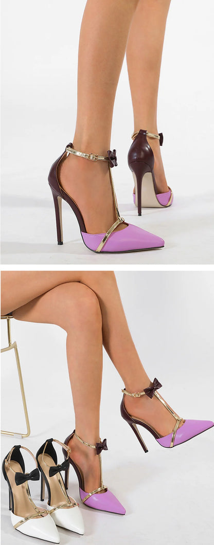 Ankle Strap Bow Pumps
