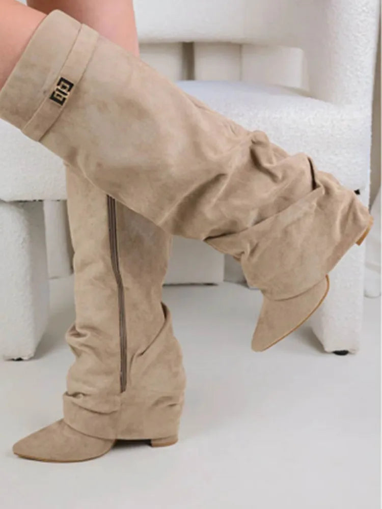 Metal Buckle Boot