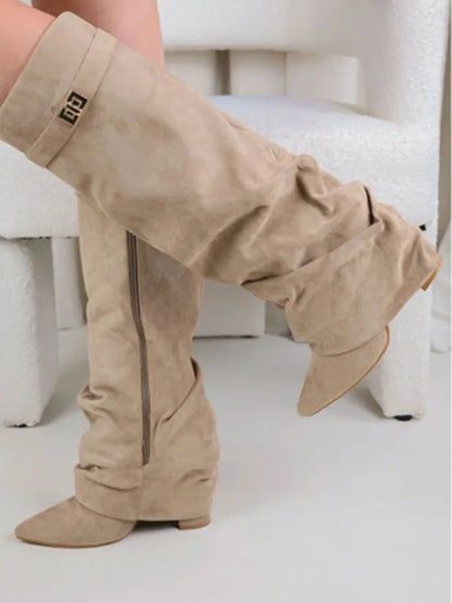 Metal Buckle Boot