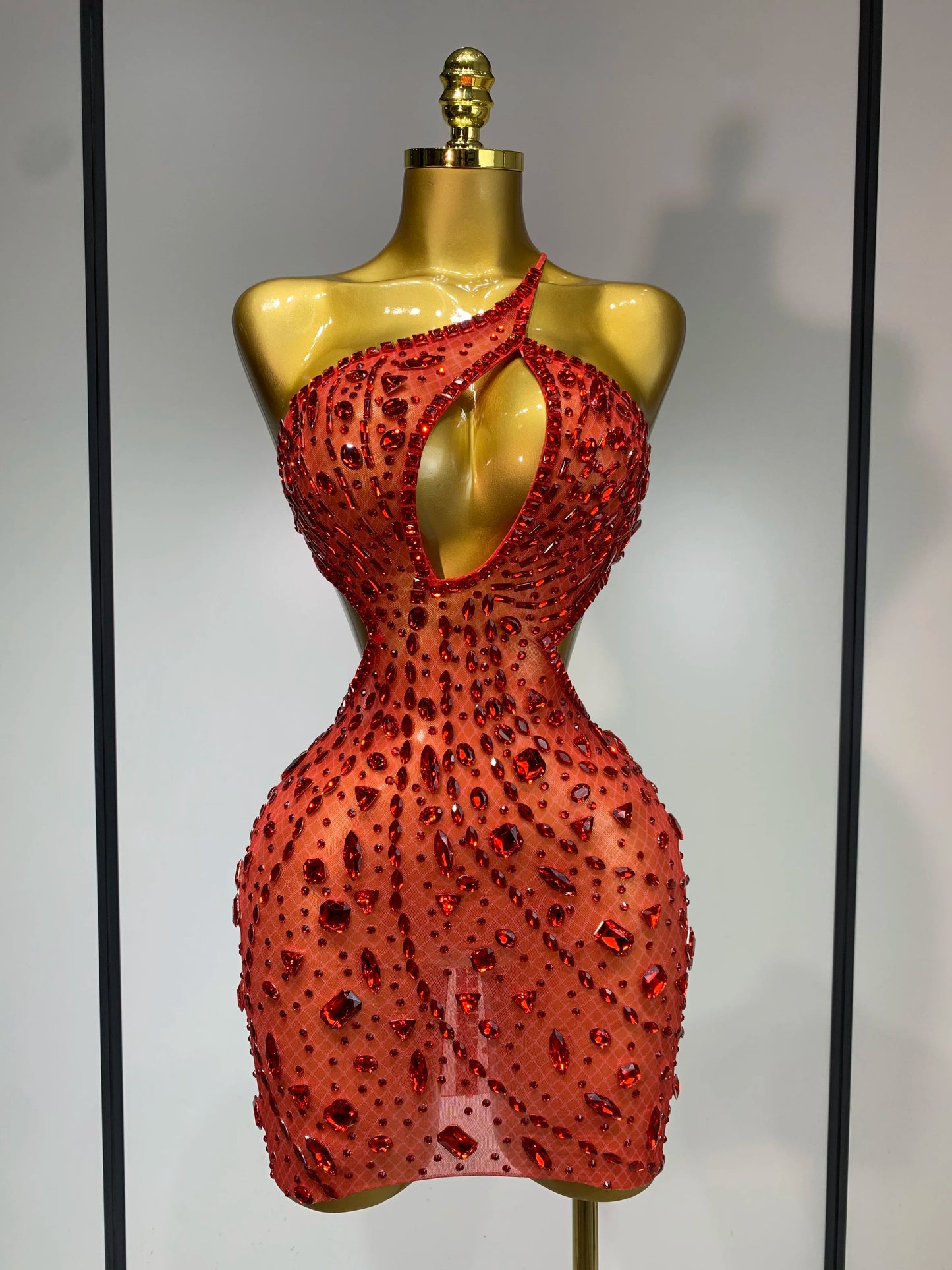 Rhinestone Evening Gown