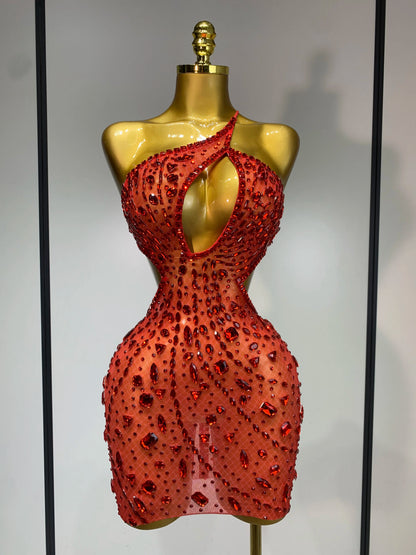 Rhinestone Evening Gown