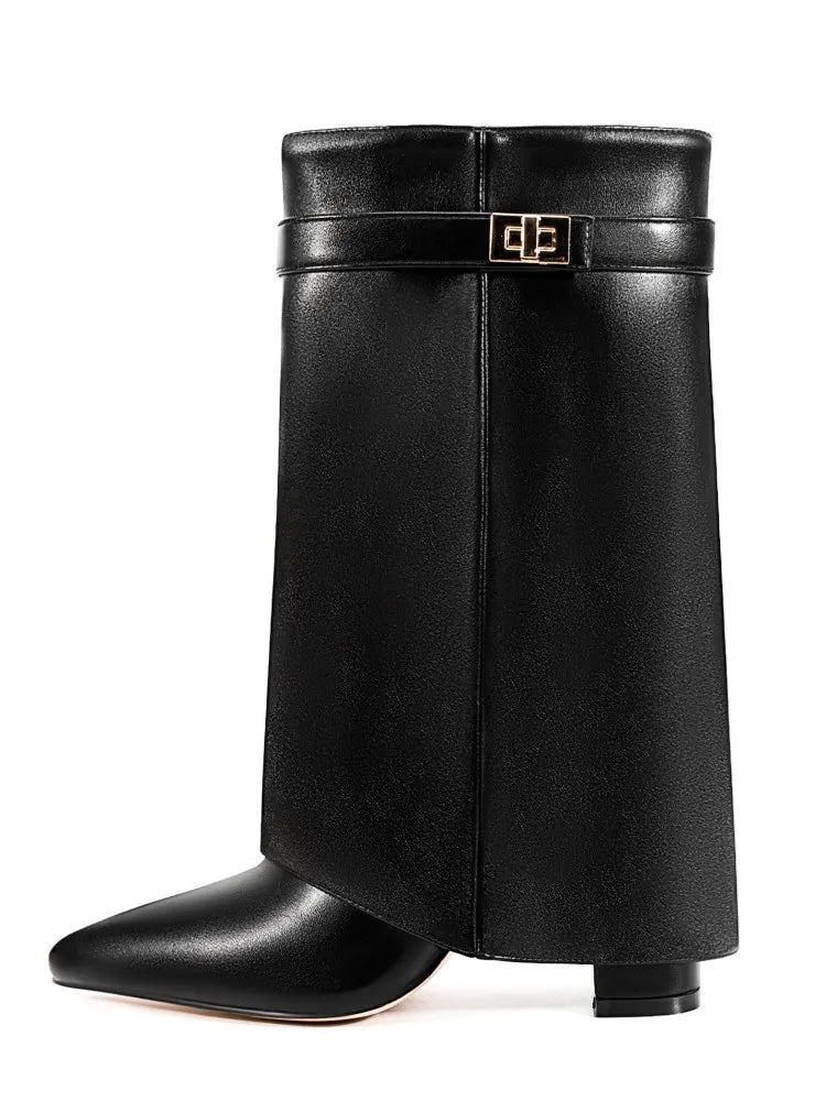 Metal Buckle Boot