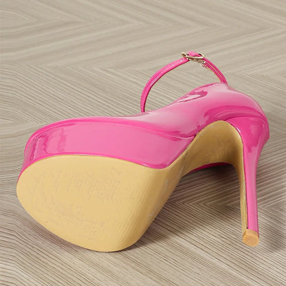Pink Platform Pumps