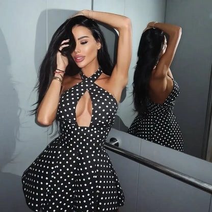 Polka Dot Halter Dress