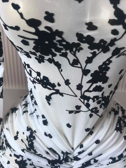Stacked Mesh See Though with Lining