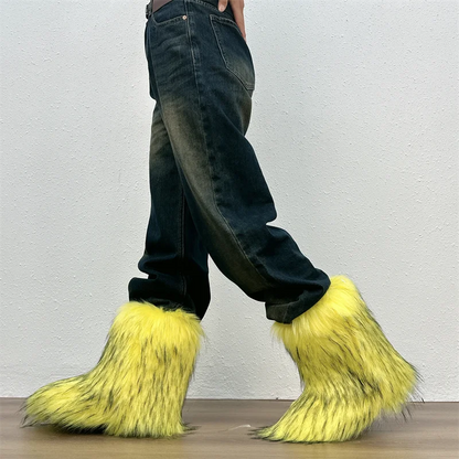 Fluffy Faux Fur Boots