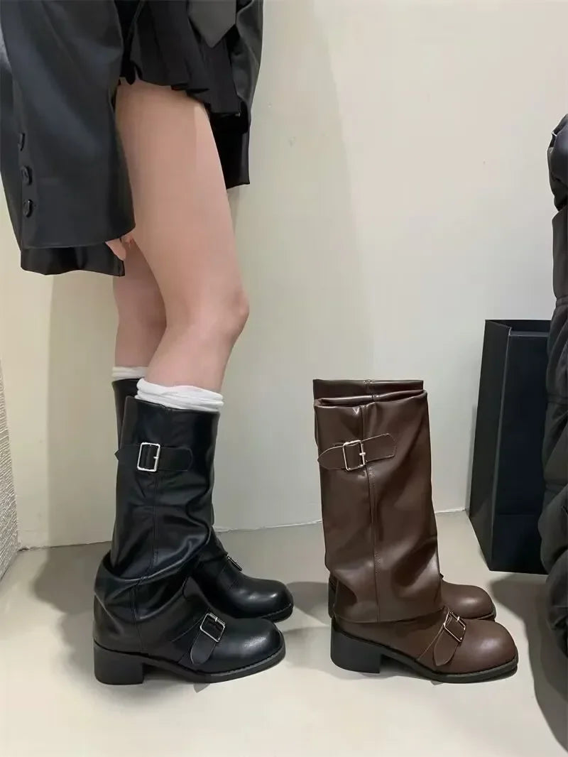 Rock Leather Boots