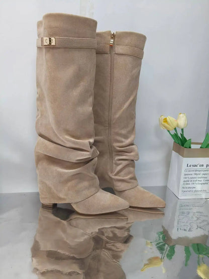 Metal Buckle Boot