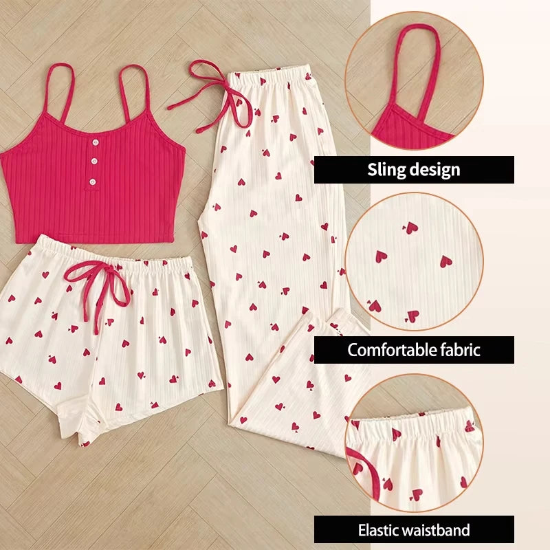 Pretty Three Piece Heart Set