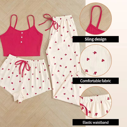 Pretty Three Piece Heart Set
