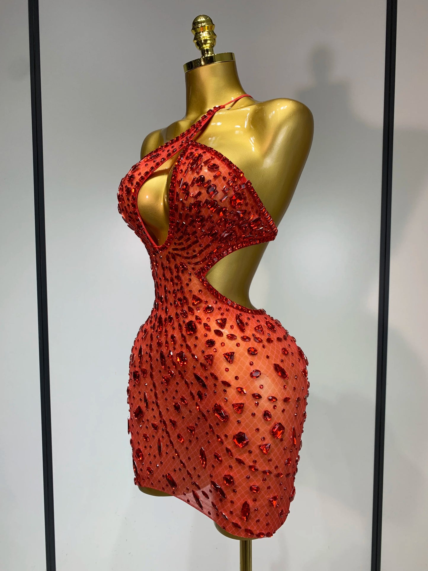 Rhinestone Evening Gown