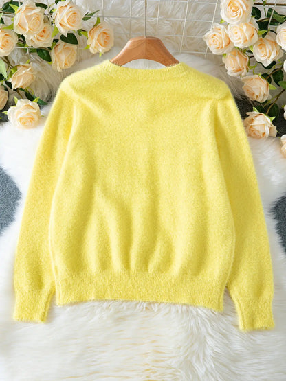 Yellow Heart Cardigan